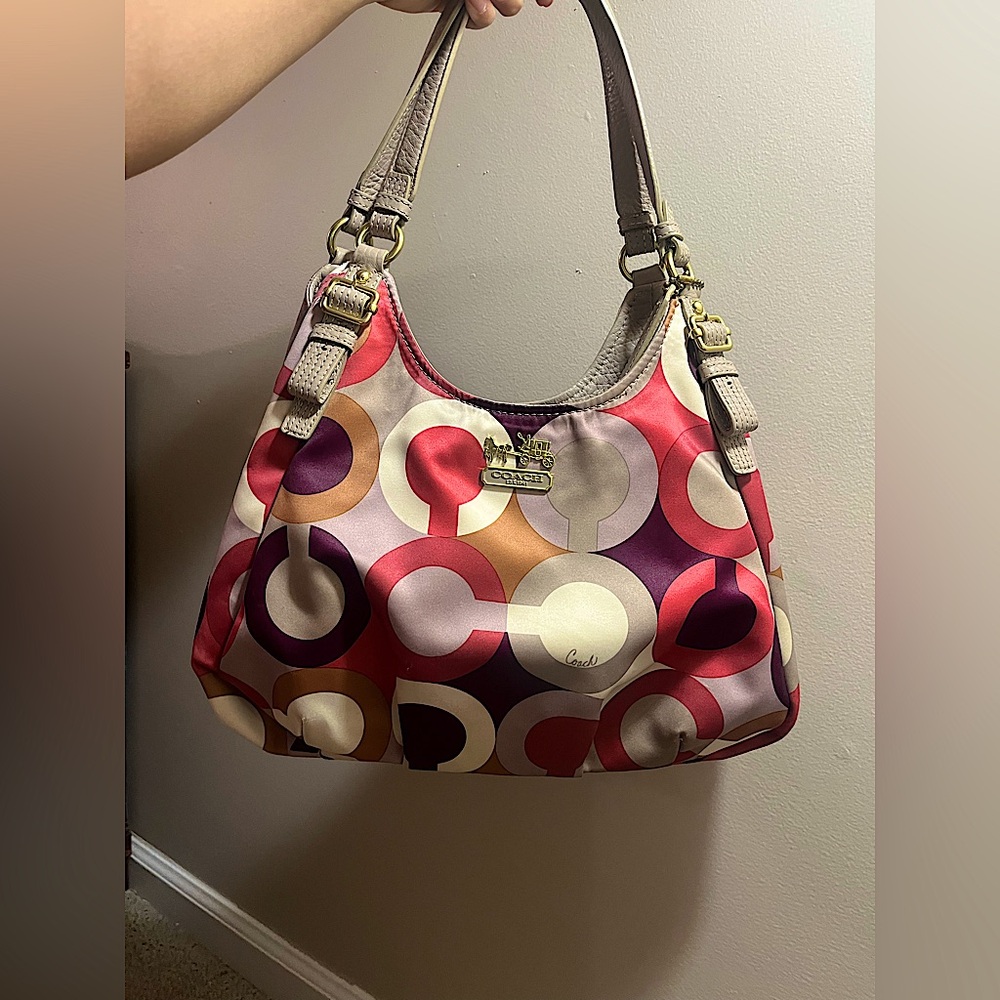 Coach Madison Maggie Op Art Shoulder Bag 18764